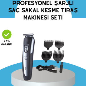 Ergonomik Profesyonel Tıraş Makinesi Saç Sakal Kesme ve Düzeltme