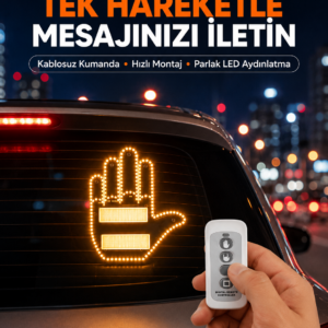 Kompakt Tasarımlı LED Jest Işığı – Selam ve Teşekkür Modları