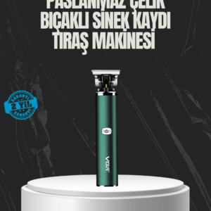 Paslanmaz Çelik Başlıklı Su Geçirmez Şarjlı Saç Kesme Makinesi