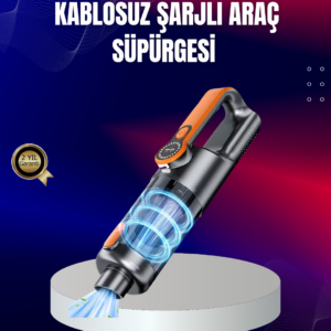 Taşınabilir Şarjlı El Süpürgesi Çok Yönlü Temizlik 5 Başlıklı Numaratör Hediyeli
