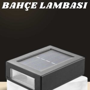 Dekoratif Duvar Lambası Solar Güneş Enerjili Bahçe Aydınlatması