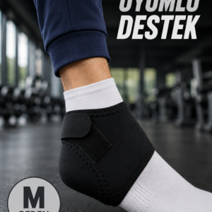 M Beden Cırtlı Topuk Çorabı 40-45 Numara Esnek Topuk ve Ayak Desteği