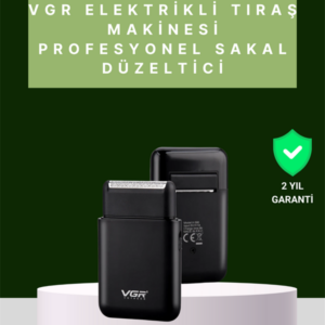 USB Şarjlı Traş Makinesi – Piston + Ağ Başlık, 600 mAh Batarya