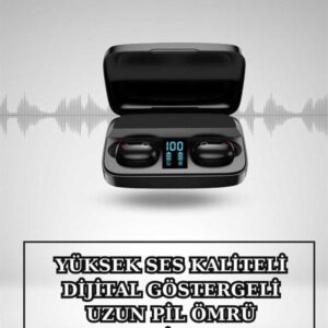 Kablosuz Bluetooth Kulaklık ve Kordon Hediyeli Akıllı Saat Nabız Ölçer Uzun Pil Ömrü