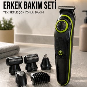 Erkek Kişisel Bakım Seti Çok Amaçlı Sakal Vücut Burun Kulak Tıraş Makinesi