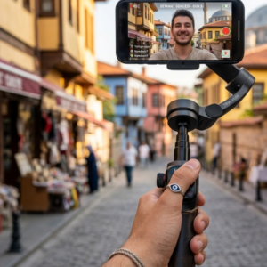 Telefon Gimbal Stabilizer Video Sabitleyici Vlog Çekim Aparatı