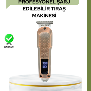 Profesyonel 7000RPM Saç Kesim Makinesi – Type-C Şarjlı, LCD Ekranlı, 4 Kademeli Ayar