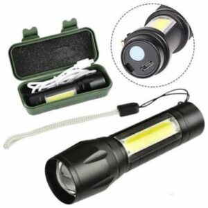 Led Lamba El Feneri Küçük Taşınabilir USB Şarjlı Acil Durum Lambası