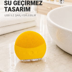 Titreşimli Silikon Yüz Temizleme Cihazı Ayarlanabilir Yoğunluk Su Geçirmez