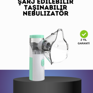 Ultrasonik Frekanslı Şarj Edilebilir Nebülizatör