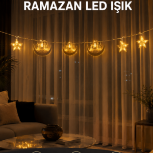 3 Metre Ramazan LED Saçak Işık Ev İçi Dekoratif Aydınlatma