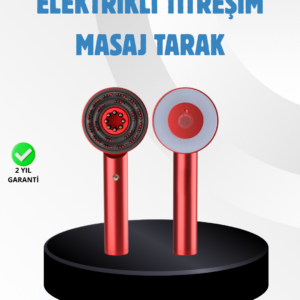 Saç Büyüme Destekleyici Elektrikli Masaj Tarak LED ve Titreşimli