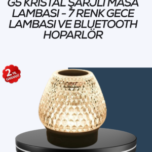 Uzun Pil Ömürlü 7 Renk Işıklı Bluetooth Hoparlör