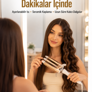 Ayarlanabilir Isı Ayarıyla Profesyonel Bukle Maşası – Hızlı ve Nazik Şekillendirme