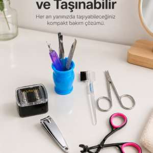 Paslanmaz Çelik Manikür Seti Tırnak Kaş ve Kişisel Bakım Aletleri