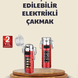Kamp ve Outdoor İçin Çok Amaçlı Çakarlı Elektronik Çakmak