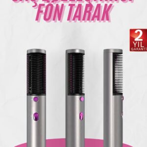 Fön Tarak Düzleştirici Seramik Kaplama Fön Makinesi Saç Kurutma