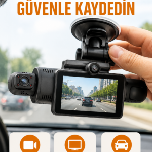 Otomatik Kayıtlı Full HD Araç Kamerası – Döngüsel Kayıt ve Hareket Algılama