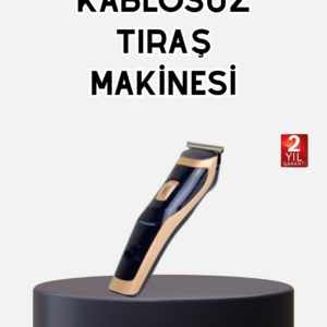 Profesyonel Şarjlı Saç ve Sakal Kesme Makinesi – Unisex, 12 mm Ayarlanabilir Başlık