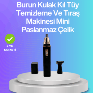 Sessiz çalışan tüy düzeltici burun ve kulak makinesi