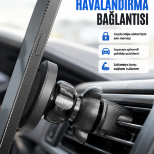 Araç Havalandırma Izgarası İçin Mıknatıslı Telefon Tutucu Stand