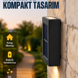 Suya Dayanıklı Güneş Enerjili Bahçe Lambası Yeni Nesil