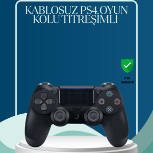 Kablosuz PS4 Oyun Kolu Çift Motor Titreşimli Uzun Bataryalı