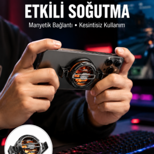 Tüm Telefonlarla Uyumlu Kompakt Soğutucu Yüksek Performanslı Hızlı Soğutma Yeni Nesil