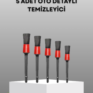 5 Parça Detay Temizlik Fırçası Seti Jant Motor Havalandırma İç Dış Temizlik