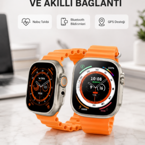 Kordonlu Akıllı Saat – Sesli Görüşme, GPS, Nabız ve Uyku Takibi