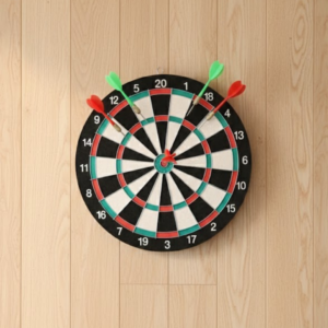 17 İnç Dart Tahtası Şık Tasarım Dayanıklı Yapı ve Dart Oku Hediyeli
