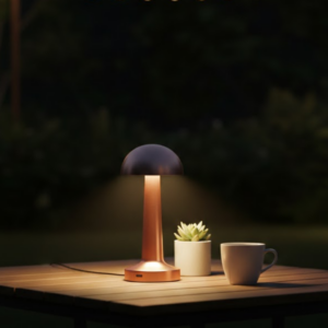 Modern Bronz Masa Lambası 3 Renk LED Dokunmatik Şarjlı Model