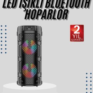 Bluetooth Hoparlör Büyük Boy Ses Bombası Fm Radyolu