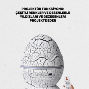Uzaktan Kumandalı, USB Girişli, Döner Projektör Lamba