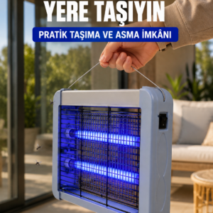 12W Elektrikli Sinek Öldürücü Çift UV Işıklı Asılabilir Böcek Öldürücü Lamba