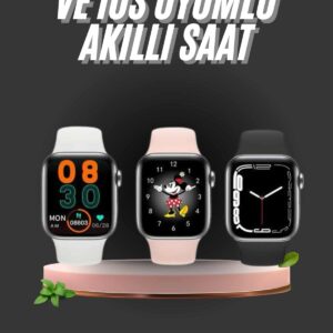 1.83 İnç Akıllı Saat Android ve İOS Uyumlu Çağrı Cevaplayabilen Adımsayar GPS Takibi