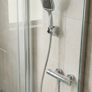Siyah Duş Başlığı Seti Spiral Hortumlu El Duşu ve Duvar Askısı Banyo Seti
