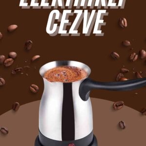 Çelik Kahve Makinesi Cezve 800 Watt Paslanmaz Çelik Türk Kahvesi Makinesi