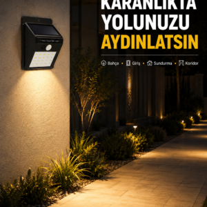 Enerji Tasarruflu ve Otomatik Sensörlü LED Güneş Işığı – Dış Mekan Uyumlu