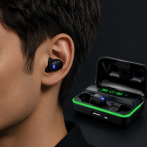 Bluetooth 5.1 Oyuncu Kulaklığı LED Ekranlı Powerbank Kulaklık
