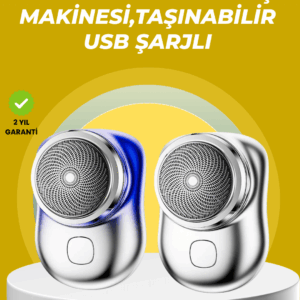 Taşınabilir, cep boyunda, şarjlı elektrikli tıraş makinesi