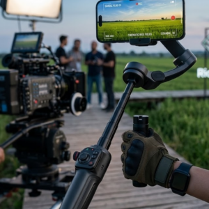 Profesyonel Telefon Video Sabitleyici Gimbal Stabilizer Vlog Aparatı