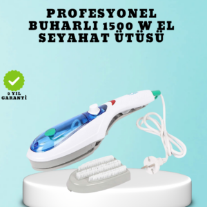Kompakt Seyahat Ütüsü 1500W | Koku Giderici Buhar Fonksiyonlu