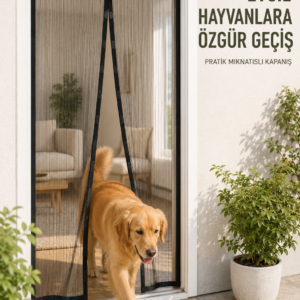 Mıknatıslı File Kapı Sinekliği Balkon Bahçe Teras ve Mutfak İçin Pratik Kullanım