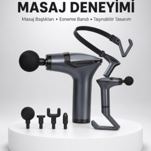 Titreşimli Şarjlı Masaj Aleti 3in1 Fonksiyonel Çok Amaçlı Model Yeni Nesil