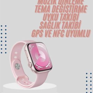 Kadınlara Özel Yeni Nesil Pembe Amoled Ekran Ultra Akıllı Saat 49MM