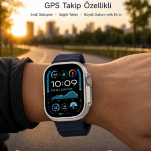 Akıllı Saat Nabız Ölçer Uyku Takibi Adımsayar Alarm ve Hatırlatıcı Çağrı Cevaplama Yeni Nesil