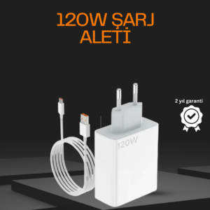 120 Watt Type C Şarj Başlığı Poco X3 X4 X5 Pro Uyumlu