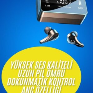 Bluetooth Kulaklık Anc Özelliği Powerbank Özelliği Aynalı Dijital Göstergeli