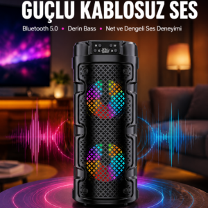 Bluetooth 5.0 Destekli Yüksek Ses Kaliteli Hoparlör Yeni Nesil